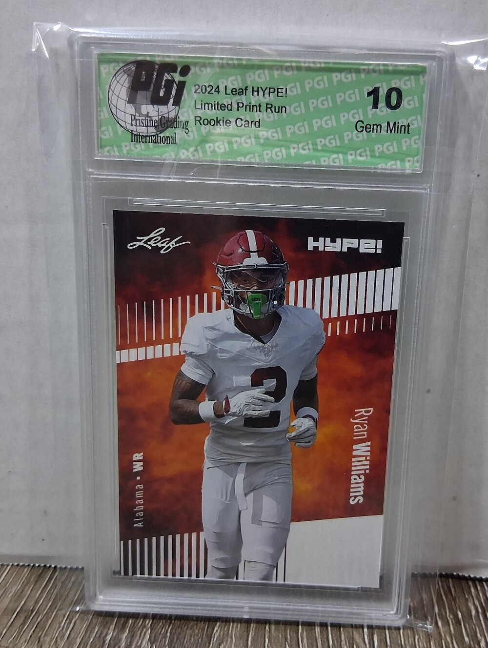 2024 Leaf Vaunted Ryan Williams Rookie Card PGI Gem Mint 10